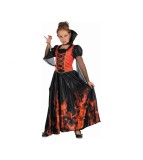 Costum Vampirita Rosie pentru fete 110/120 (5-6 Ani) rochie si guler