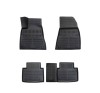 Covorase Auto Tip Tavita Cauciuc Tesla Model 3 (2017-2024) ALM, Set Fata+Spate, Margine Inalta, Fixare Podea, Negru