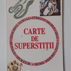 Carte De Superstitii - Editura Portile Orientului 1993