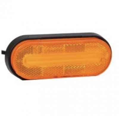 Lampa gabarit, LED, galbena, 12-36V, Fristom foto