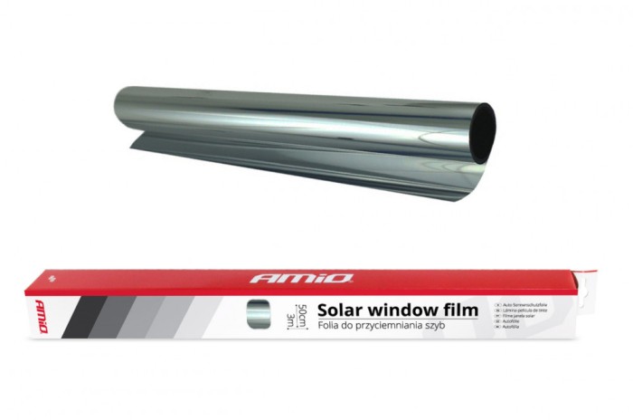 Folie tip oglinda pentru geamuri Silver 0.5x3m(15%)