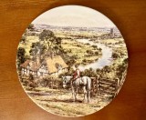FARFURIE DIN PORTELAN ROYAL DOULTON- "RIVER, FIELD AND TRACK" DE JOHN CHAPMAN D20,5CM
