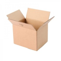 Set 10 Cutii Clasice, 190x150x140 mm, Carton Natur Ondulat in 3 Straturi, Cutie Clasica, Cutie pentru Ambalare si Depozitare, Cutie Carton, Cutie Tran foto
