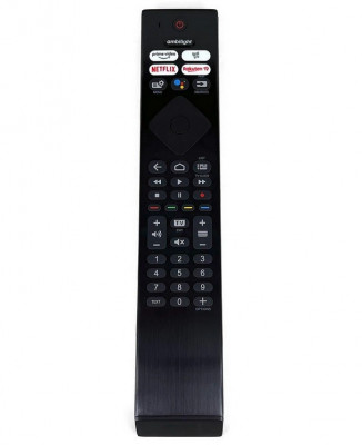 Telecomanda Universala 398GM10BEPHNR041SY Pentru Philips Lcd, Led si Smart Tv cu Ambilight si Microfon Gata de Utilizare foto