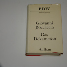 Das Dekameron - Giovanni Boccaccio - este in limba germana