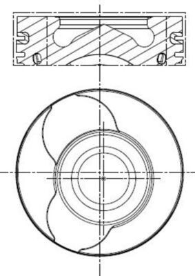 MAHLE 022 01 00 Piston foto