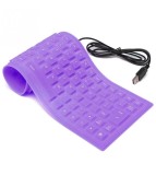 Tastatura flexibila USB sau PS2-Culoare Violet, Oem