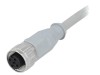 Conector M12 mamă drept 3m