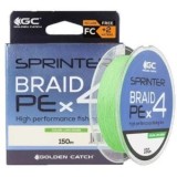 Fir Textil Golden Catch Sprinter Pe X4 Lime Green, 5.9kg, 0.148mm, 150m