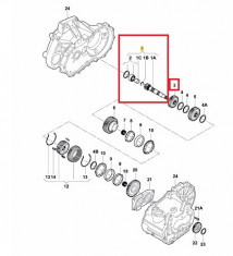 Arbore antrenat, pinion treapta a4a pt c.v.m Skoda Octavia 1.6 2010 5 t foto