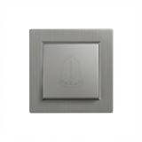 Comutator clopot Nova 101N cu cadru gri