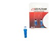 Bec tip LED 12V 12W soclu plastic T5 W2x46d 2buc 4Cars - Albastru dispersat Garage AutoRide
