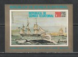 Guinea Ecuatoriala 1975 - Vapoare cu Panza S/S 1v MNH