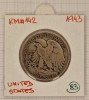 United States, Statele Unite, America, HALF DOLLAR, 50 cent,1943,KM#142, Argint, America de Nord