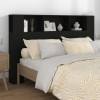 Tablie de pat cu dulap, negru, 160x18,5x104,5 cm GartenMobel Dekor, vidaXL