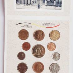 M01 Belgia set monetarie 10 monede 1989 50 centimes 1, 5, 20, 50 Francs