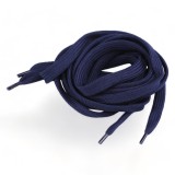 Sireturi plate din poliester pentru pantofi / hanorace Crisalida, 130 cm, Bleumarin