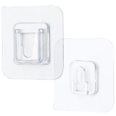 Set 10 suporturi duble de fixare obiecte, autoadezive, 5.7 x 5.7 cm