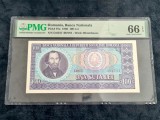 100lei din 1966 PMG66EPQ