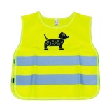 Vesta de siguranta pentru copii galbena cu certificat DOG