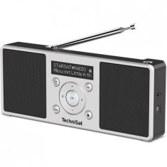 Radio TechniSat Digitradio 1S, portabil, DAB+, 2W, ecran OLED, alb/negru foto