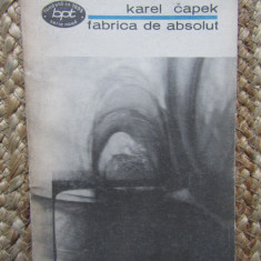 Karel Capek - Fabrica de absolut