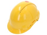 Cască de protecție ventilată galbenă 54-62 mm ABS