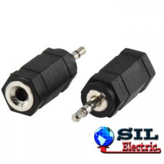 Adaptor JACK STEREO 2.5mm tata JACK STEREO 3.5mm mama foto