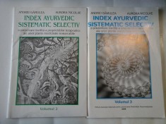 INDEX AYURVEDIC SISTEMATIC SELECTIV ( 2 volume ) - ANDREI GAMULEA, AURORA NICOLAE foto