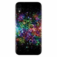 Husa silicon pentru Apple Iphone XR, Rainbow Colored Soap Bubbles
