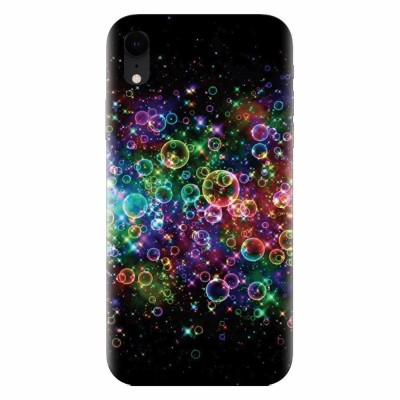 Husa silicon pentru Apple Iphone XR, Rainbow Colored Soap Bubbles foto