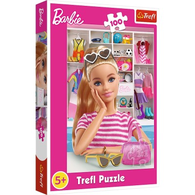 PUZZLE TREFL 100 BARBIE SA O CUNOASTEM PE BARBIE SuperHeroes ToysZone foto