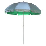 Umbrela soare de plaja / gradina, WH002-3, rotunda, structura metal, verde, D 240 cm