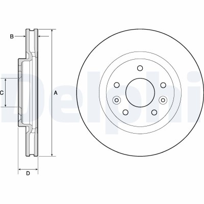 DELPHI BG4770C Disc frana foto