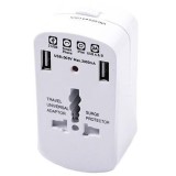 ADAPTOR UNIVERSAL PRIZA V-TAC (UK,US,EU) CU PROTECTIE SI 2USB 2.1A COD: 8704