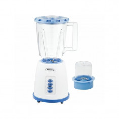 Blender electric cu rasnita Rosberg, 500 W, 1.5 litri, 2 viteze/puls, lame din otel, motor silentios foto