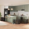 VidaXL Poartă c&acirc;ini pliabilă cu ușă 12 panouri negru 960 cm, lemn plop 3155684