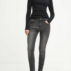 Medicine jeansi femei, culoarea gri