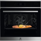 Cuptor incorporabil SteamBoost Electrolux EOB8S39WX, Electric, Abur, 70 L, 22 functii, Autocuratare cu abur, Sonda carne, Wi-Fi, Ecran LCD, Grill, Ino