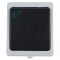 Intrerupator simplu cu indicator luminos Hoff Cubik, aparent, 10A, IP54, gri + negru