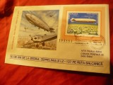 Plic FDC - 50 Ani de la Zborul cu Zepelinul LZ 127 pe ruta Balcanica -1978