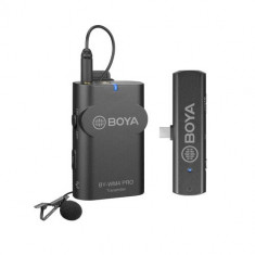 Sistem wireless Boya BY-WM4 PRO-K5 cu Microfon lavaliera Transmitator si Receiver pentru Android Type-C foto