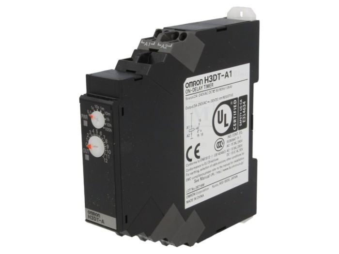 Timer programabil SPDT 24-240V AC/DC