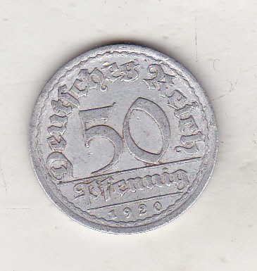 bnk mnd Germania 50 pfennig 1920 A foto