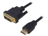 Cablu HDMI la DVI-D 3m Negru