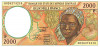 Statele Africii Centrale 2 000 Franci (P) Chad 2 000 P-603P UNC
