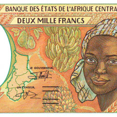 Statele Africii Centrale 2 000 Franci (P) Chad 2 000 P-603P UNC