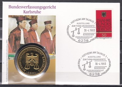 Germania 1993 - Curtea Constituțională Federală Karlsruhe, FDC NUMIS foto