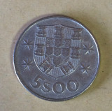 Portugalia 5 escudos 1977