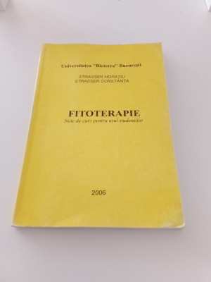 FITOTERAPIE - NOTE DE CURS - STRASSER HORAȚIU foto